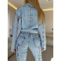 Chain Effect Denim Set