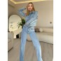 Chain Effect Denim Set