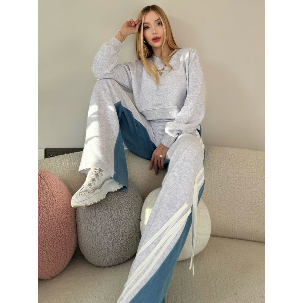 3 İplik Kot Şerit Street Line Denim Contrast