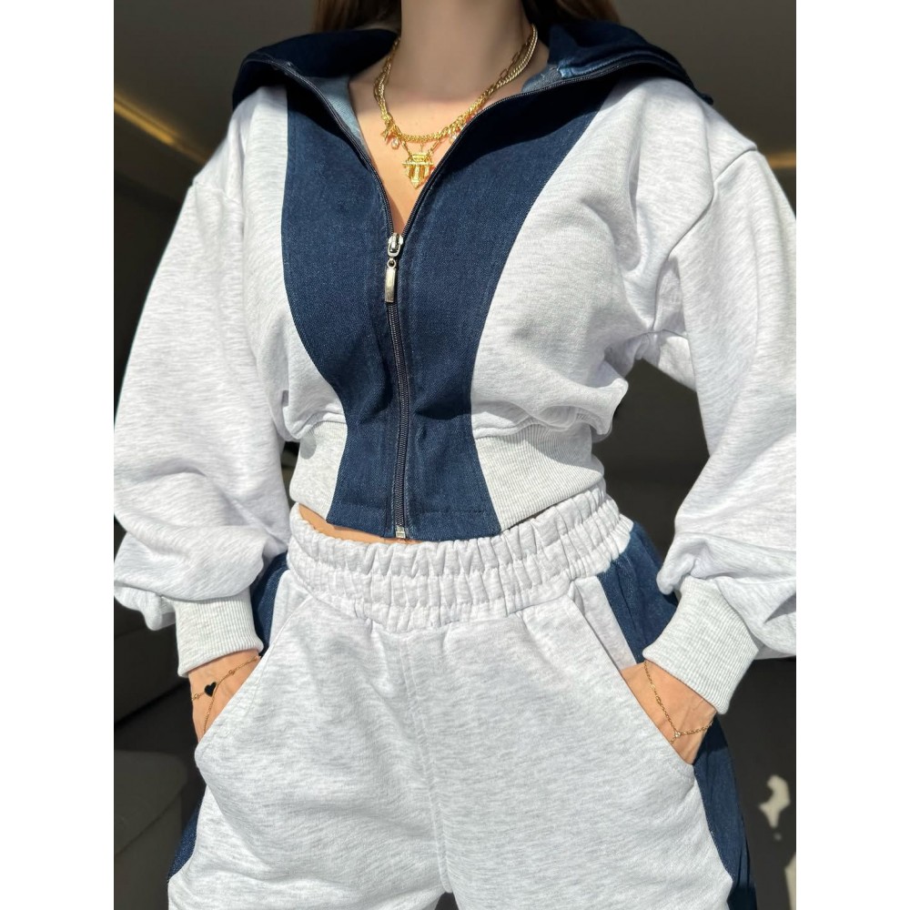 Line Contrast 3 İplik Kot Detay